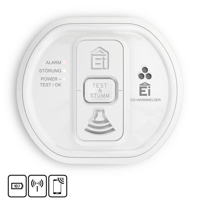 Ei Electronic 10-Jahres Kohlenmonoxidwarnmelder,funkvernetzt