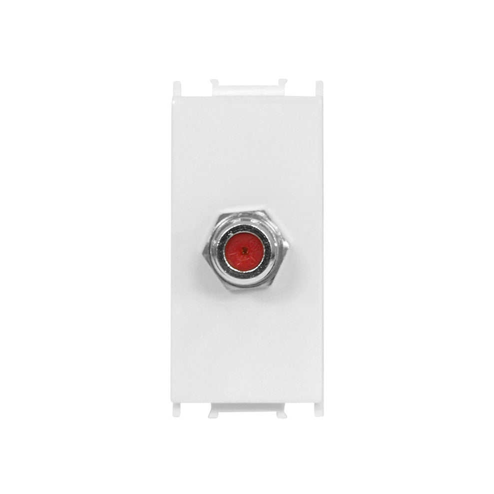 SAT Einzeldose 1M 0dB, weiß