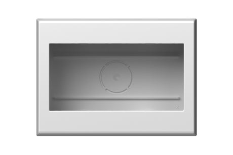 Aufputz Gehäuse mit Rückwand 4M, weiß