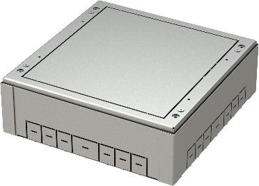 Foto: Einbaubox für Bodendose RB 2x7M, 273x269,5x83-128mm