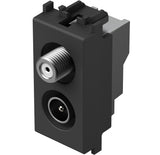 SAT-TV Enddose 1M 1dB, schwarz