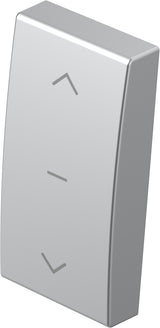 Schalterabdeckung mit Jalousiesymbol 1M, silber