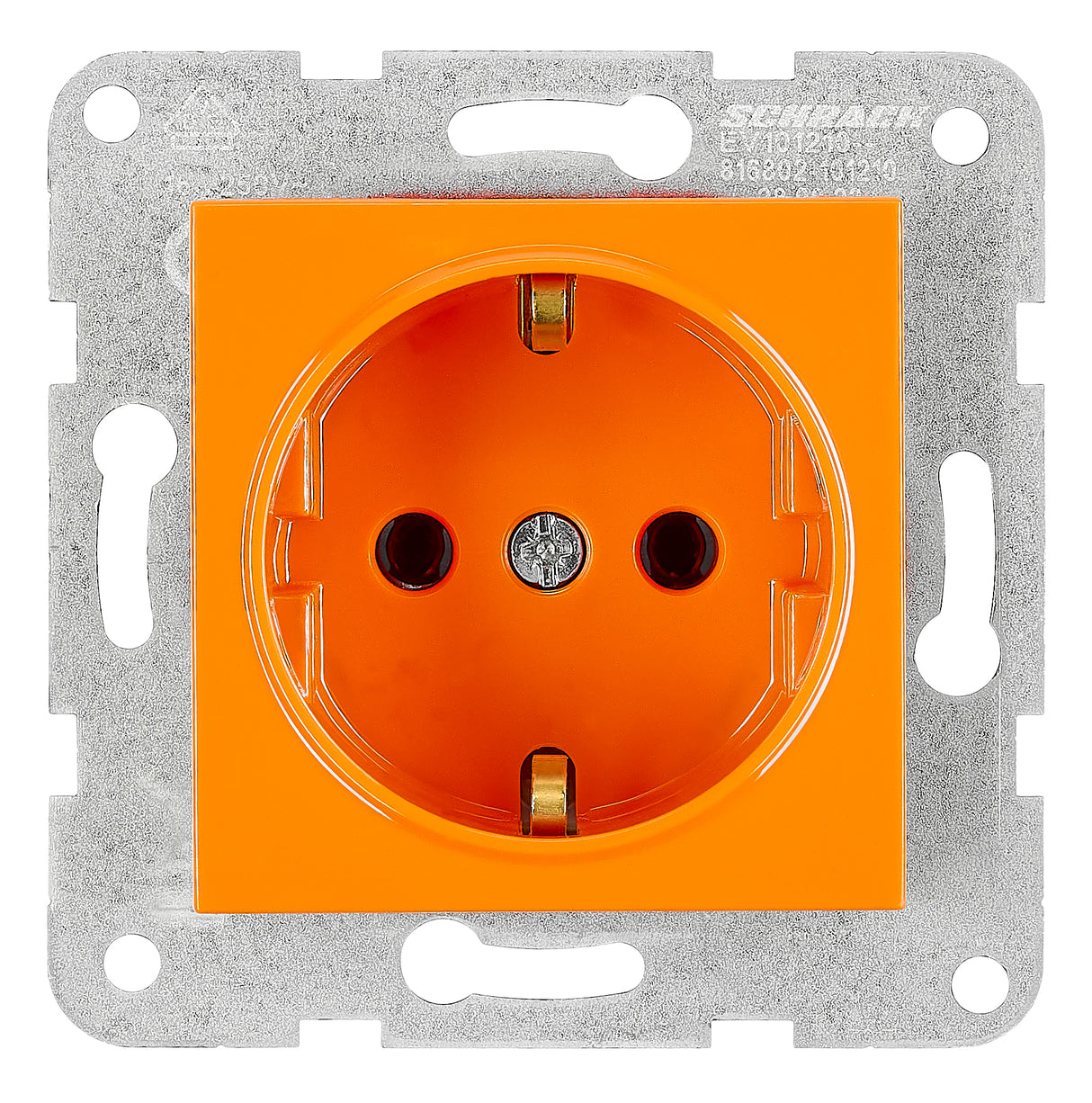 Steckdose, Schraubklemmen, orange