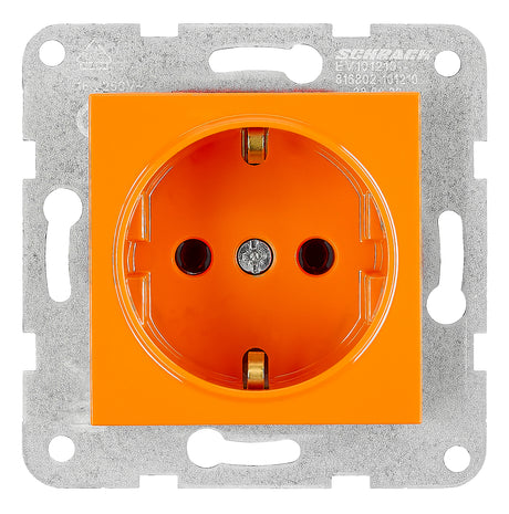 Steckdose, Schraubklemmen, orange