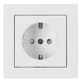 Set Steckdose erhö. Berührungsschutz VISIO S 55 DESIGN CUBIC