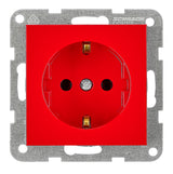 Steckdose, Schraubklemmen, rot