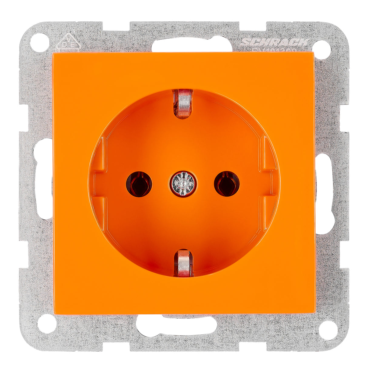 Steckdose, Schraubklemmen, orange
