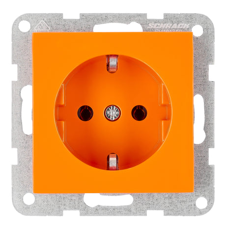Steckdose, Schraubklemmen, orange