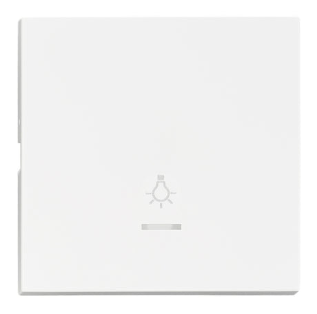 Wippe S 50 mit transparenter Linse, Symbol Licht, weiß
