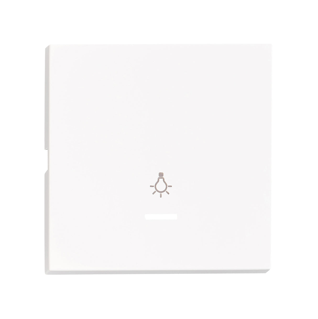 Wippe S 55 mit transparenter Linse, Symbol Licht, weiß