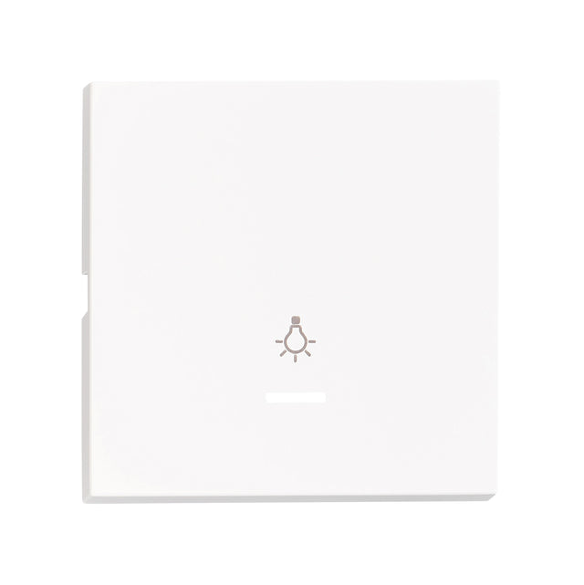 Wippe S 55 mit transparenter Linse, Symbol Licht, weiß