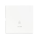 Wippe S 55 mit transparenter Linse, Symbol Glocke, weiß