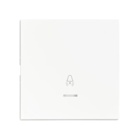 Wippe S 55 mit transparenter Linse, Symbol Glocke, weiß