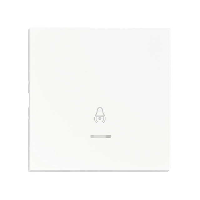Wippe S 55 mit transparenter Linse, Symbol Glocke, weiß