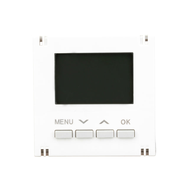 Digitaler Raumthermostat Aufsatz, Heizung/Kühlung, Weiß
