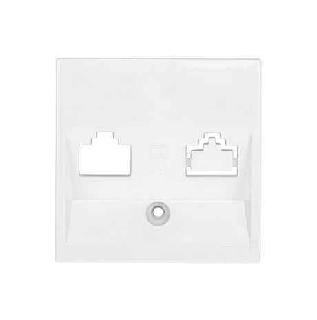 Abdeckung für RJ45 Toolless Line Module, 1-fach, weiß
