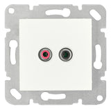 Foto: Cinch Audiosteckdose, Schraubkontakte