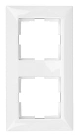 Rahmen 2-fach, Design CLASSIC, weiß