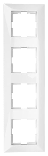 Rahmen 4-fach, Design CLASSIC, weiß