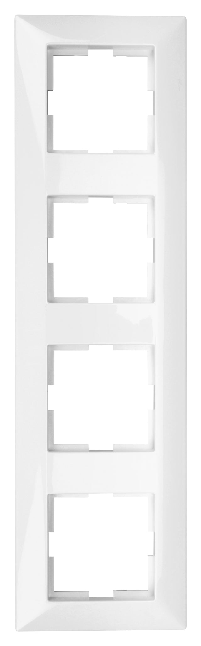 Rahmen 4-fach, Design CLASSIC, weiß
