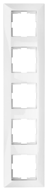 Rahmen 5-fach, Design CLASSIC, weiß