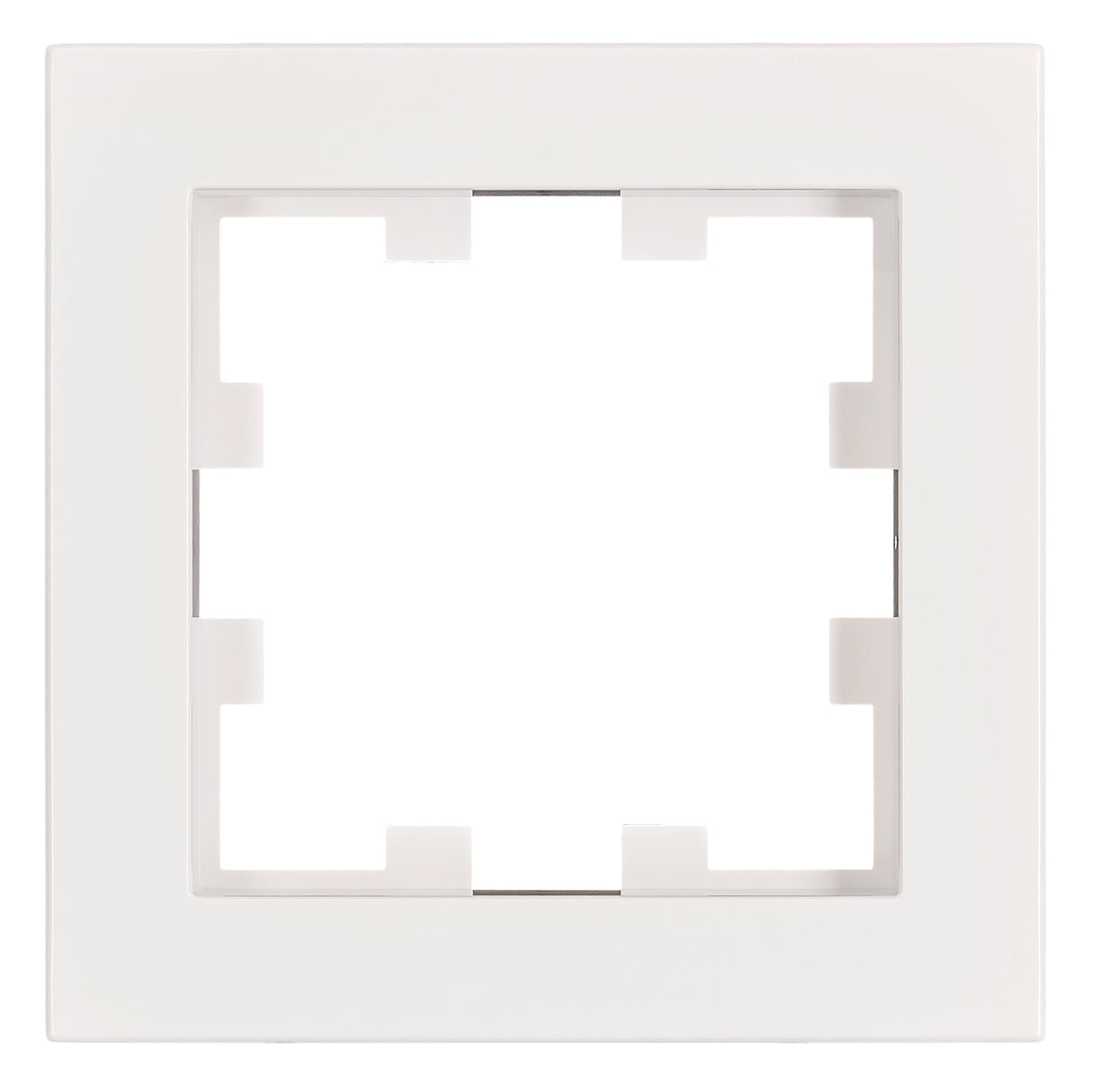 Rahmen 1-fach, Design CUBIC, weiß