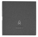 Wippe S 50 mit transparenter Linse, Symbol Glocke, anthrazit