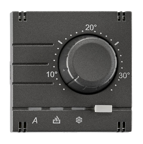 Analoger Raumthermostat Aufsatz, Heizung/Kühlung, Anthrazit