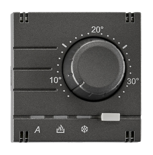 Analoger Raumthermostat Aufsatz, Heizung/Kühlung, Anthrazit