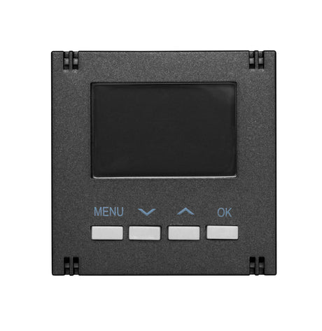 Digitaler Raumthermostat Aufsatz, Heizung/Kühlung, Anthrazit