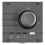 Analoger Raumthermostat Aufsatz, Heizung, Anthrazit