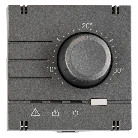 Analoger Raumthermostat Aufsatz, Heizung, Anthrazit