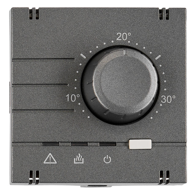 Analoger Raumthermostat Aufsatz, Heizung, Anthrazit