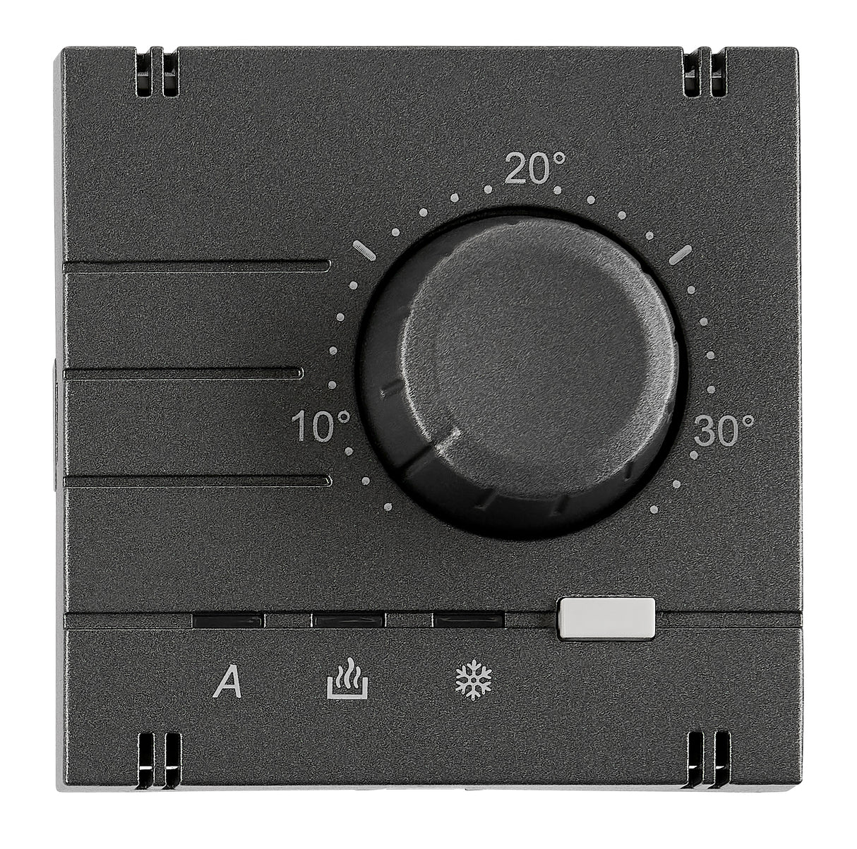 Analoger Raumthermostat Aufsatz, Heizung/Kühlung, Anthrazit