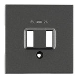 USB Ladesteckdosen-Abdeckung, anthrazit