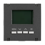 Digitaler Raumthermostat Aufsatz, Heizung/Kühlung, Anthrazit