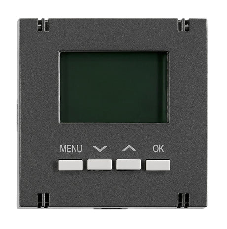 Digitaler Raumthermostat Aufsatz, Heizung/Kühlung, Anthrazit