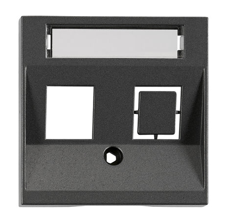 Abdeckung für RJ45 Toolless Line Module, 1-fach, anthrazit