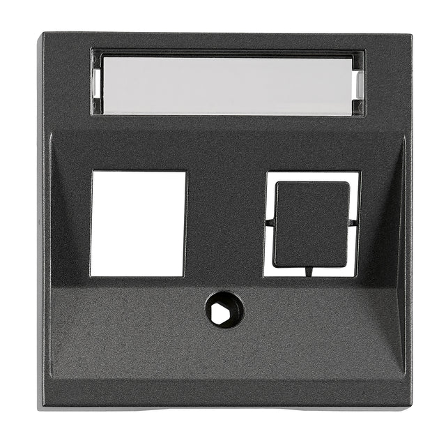 Abdeckung für RJ45 Toolless Line Module, 1-fach, anthrazit