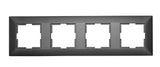 Rahmen 4-fach, Design CLASSIC, anthrazit