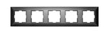 Rahmen 5-fach, Design CLASSIC, anthrazit