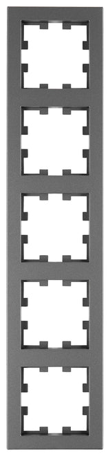Rahmen 5-fach, Design CUBIC, anthrazit