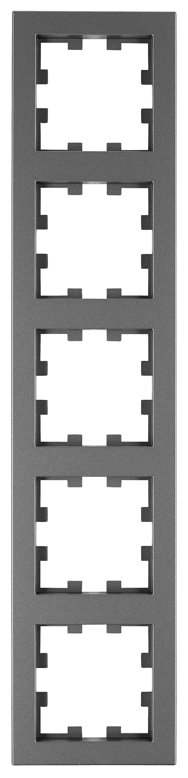 Rahmen 5-fach, Design CUBIC, anthrazit