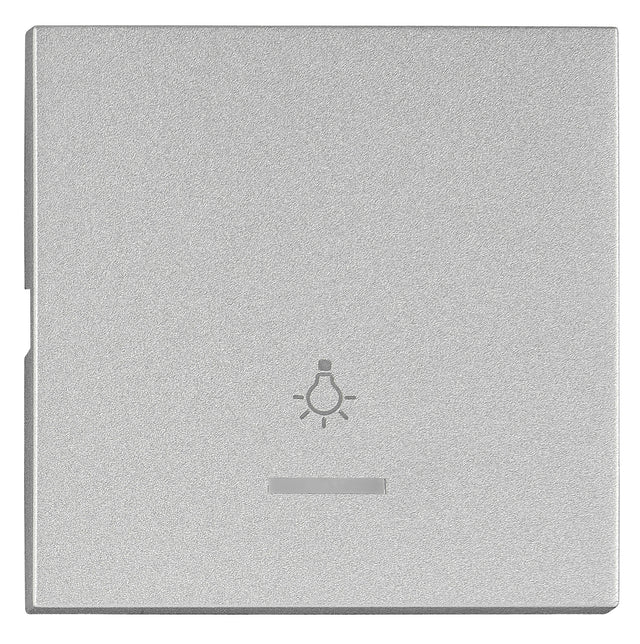 Wippe S 50 mit transparenter Linse, Symbol Licht, Silber