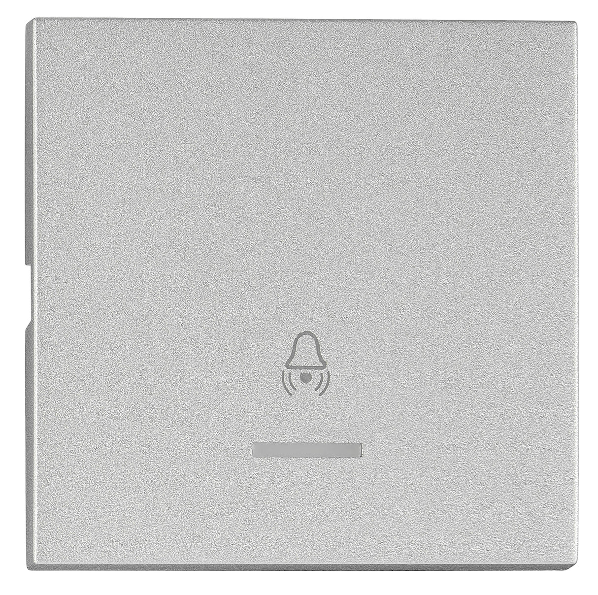 Wippe S 50 mit transparenter Linse, Symbol Glocke, Silber