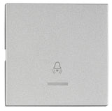 Wippe S 50 mit transparenter Linse, Symbol Glocke, Silber