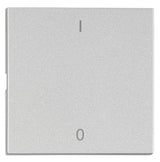 Wippe S 50 mit Symbol EIN/AUS, Silber