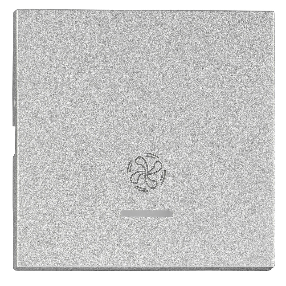 Wippe S 50 mit transparenter Linse, Symbol Lüfter, Silber
