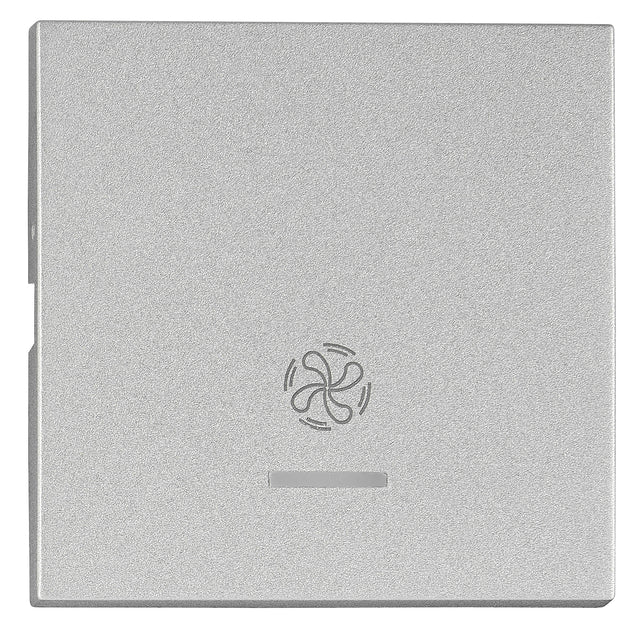 Wippe S 50 mit transparenter Linse, Symbol Lüfter, Silber