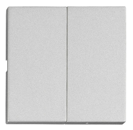 Wippe S 55 für Serien-, Doppelwechselschalt, Doppeltast,Silb